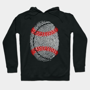 Funny Baseball It's in my DNA Fingerprint Hoodie